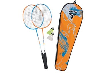 Talbot-Torro® Badminton-Set 2-Attacker, 2 Schläger, 2 Federbälle, in wertiger Tasche, 449411