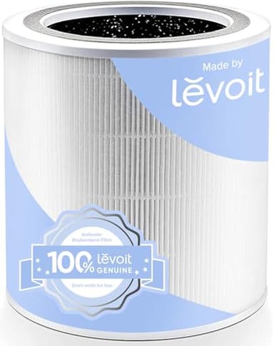 LEVOIT 3-IN-1 HEPA-Ersatzfilter für Luftreiniger Core 400S, HEPA-Filter, hocheffizienter Aktivkohlefilter und Vorfilter, Luftfilter gegen 99.97% Allergene Staub Pollen Rauch, Core 400S-RF