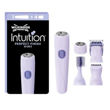 Wilkinson Sword – Intuition Perfect Finish 4-in-1 Elektrischer Trimmer für Körper, Bikinizone, Gesicht und Augenbrauen