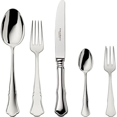 Robbe & Berking Alt-Chippendale 5 TLG. Menübesteck (925 Sterlingsilber)