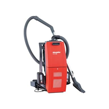 Cleanfix RS05 Akku-Rucksackstaubsauger | Metabo CAS Akkusystem | Lieferung ohne Akkus | Rückenstaubsauger für Industrie, Gewerbe & Haushalt | Made in Switzerland