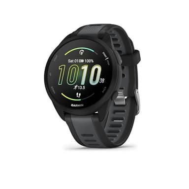 Garmin Forerunner 165 Music 43mm - Lauf-Smartwatch, 1,2" AMOLED Touchscreen, bis zu 11 Tage Akkulaufzeit, 25+ Sport-Apps, Trainingsempfehlungen, Gesundheitsdaten, smarten Funktionen, Musik