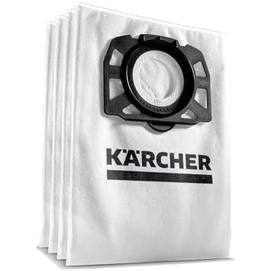 Kärcher Original Vliesfilterbeutel KFI 487: 4 Stück, 3-lagig, extrem reißfest und robust, passgenau für die Kärcher Nass-/Trockensauger