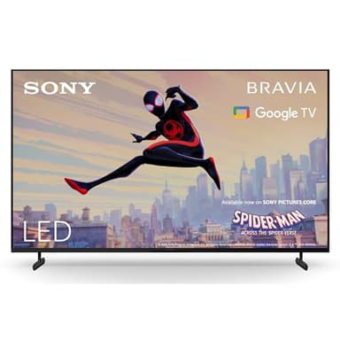 Sony BRAVIA, KD-65X80L, 65 Zoll Fernseher, LED, 4K HDR, Google TV, Smart TV, Works with Alexa, BRAVIA CORE, TRILUMINOS PRO, HDMI 2.1, Gaming-Menü mit ALLM