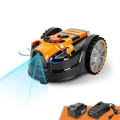 VBRM16 OcuMow Mähroboter kabellos für geeignet für bis zu 150 ㎡ Selbstfahrender Rasenmäher Roboter Hindernisvermeidung Geraeuscharm mähroboter ohne begrenzungskabel