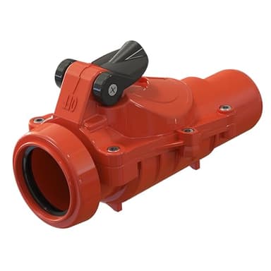 UZMAN Rückstauverschluß Ø DN50 Rückstauklappe, Rückstausperre, Rückstausicherung Abwasserrohr, Kanalrohr, Kanal, Rückflusssperre Rattenstop Rattenschutz, DN 50 mm Rohre HT, KG