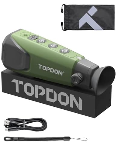 TOPDON TS004 wärmebildkamera Jagd, 320x240 TISR Wärmebild-Monokular 13mm, 50Hz, 11H Akkulaufzeit, 32GB Speicher, für Jagd, Nachtsicht-Outdoor-Erkundung, Wildbeobachtung