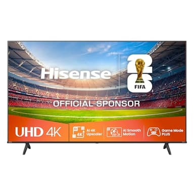 Hisense 58E6NT 146cm (58 Zoll) Fernseher, 4K UHD Smart TV, Precision Colour, HDR, Dolby Vision, 60Hz, Triple Tuner DVB-C/S/S2/T/T2, WiFi, HDMI 2.1, Bluetooth, Alexa Built-in, Schwarz, [2024]