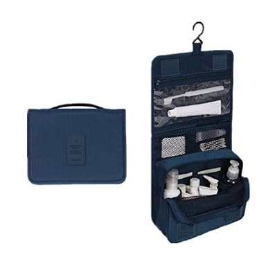 Bansga Kulturtasche zum Aufhängen | Faltbarer Reise Kulturbeutel mit Tragegriff | Multifunktionale Toilettentasche, platzsparende Kosmetiktasche, Waschtasche, Waschbeutel für Herren, Damen