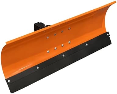 SRM Design Schneeschieber Schneeschild Schneepflug Räumschild Universal für Einachser und Rasentraktor Orange Breite 100 cm x Höhe 40 cm 5-stufig schwenkbar verstellbar