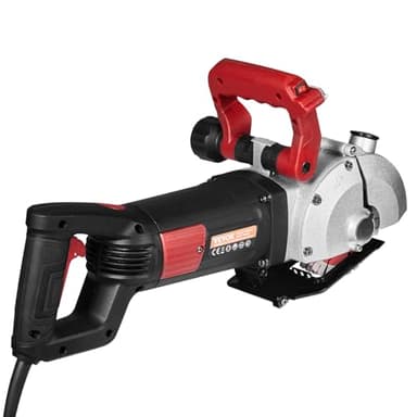 VEVOR Mauernutfräse Schlitzfräse 4800W, Mauerfrase 6500 U/min, Mauerfräse Schlitzfräse mit 34 mm Tiefe, 38 mm Breite, Elektrische Nut Maschine 54x20x24 cm mit 5 φ125 mm Sägeblatt, Ideal für Baustelle