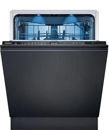 Siemens SN95EX12CE iQ500, Smarter Geschirrspüler Vollintegriert 60 cm, Made in Germany, Besteckschublade, varioScharnier, varioSpeed Plus, flexComfort Körbe, effiziente Trocknung, glassZone, sideLight