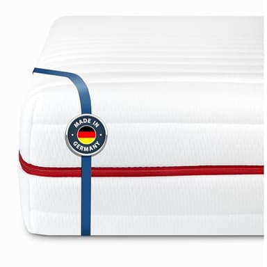 BMM Matratze 90x200 cm Klassik 19 Härtegrad H5 Ultra fest/Kaltschaummatratze Öko-Tex Zertifiziert/ergonomische 7 Zonen Matratze Höhe 19 cm/Matratzen produziert in Deutschland