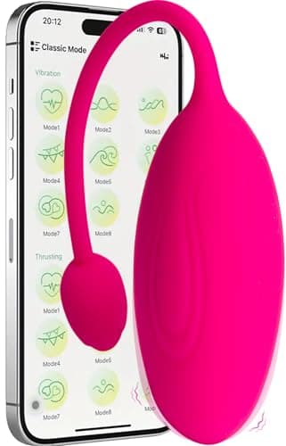 MySecretCase Vibrator App Vibratorensets für Frauen 7 Vibrationen und 3 Intensitätsstufen Vibro Eier für Frauen Beckenbodentrainer für Frau Sextoys Liebeskugeln für die Frau Vibrator mit App