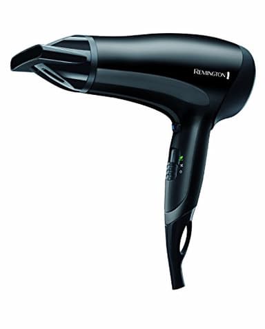 Remington Haartrockner Ionen [leicht & kompakt] Power Dry (2000 W, kompaktes Design, Stylingdüse, 3 Heiz- & 2 separate Gebläsestufen, Abkühlstufe, Eco-Einstellung) D3010