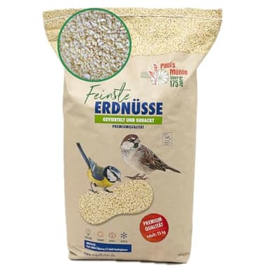 Paul´s Mühle Erdnüsse für Vögel, Erdnusskerne gehackt 25 kg Neue Ernte 2025