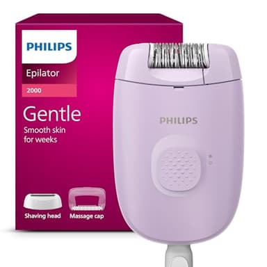 Philips Epilierer Series 2000, kabelgebundener Epilierer für Körper und empfindliche Bereiche, epilieren und rasieren, Haarentferner für Damen, Modell BRE237/00