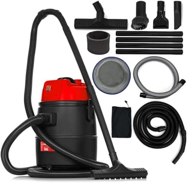 LEHMANN Poolsauger 4-in-1 mit Saugdüsen-Set, 1400 W, 30 L, Teichsauger Schlammsauger, Nass Trocken Sauger für Teich, Pool Sauger für Gartenpools, Schlammsauger für Gartenteich, inkl. Zubehör
