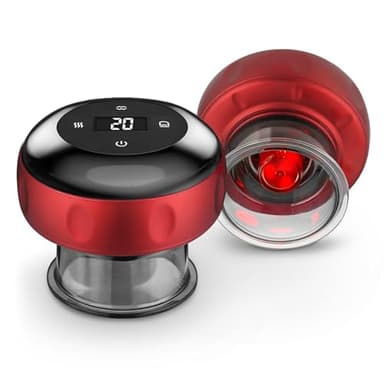 2 Stück elektrisches schröpfgläser-Set, 4 in 1 elektrisches schröpfen, intelligentes schröpfgerät lindert Muskelkater, verbessert die Blutzirkulation und beschleunigt die Erholung nach dem Training