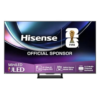 Hisense 75U7Q Pro Fernseher 75 Zoll, 4K Mini LED, Smart TV, Hi-View AI Engine Pro, 165Hz Game Mode Ultra, FreeSync Premium Pro, 2.1.2 ch. Surround Sound, Dolby Vision IQ Atmos, Sprachsteuerung [2025]
