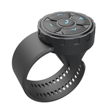 Namvo Phone Bluetooth Remote für Motorrad Auto Fahrrad Helm Headset Fernbedienung Unterstützung Anruf Starten des Sprachassistenten Musikwiedergabe Lautstärkeregelung Videoschalter Fotoauslöser