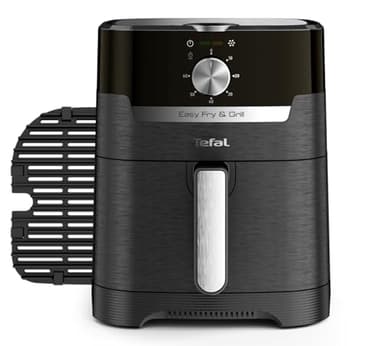 Tefal Easy Fry & Grill Classic Air Fryer XL Heißluftfritteuse & Grillfunktion – 4,6 L Fassungsvermögen, 2-in-1 Gerät, knusprig frittieren & saftig grillen, wenig Fett, für große Familien-Küche EY5018