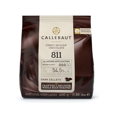 Callebaut Feinste belgische dunkle Schokolade, braun, 400 g