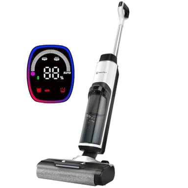 Hearten Nass Trockensauger Akku, Tiefenreinigungswasser Durch Elektrolyse Erzeugen, Sprachansage, Staubsauger mit Wischfunktion, Selbstreinigung, LED-Display, für Harte Boden,Tierhaare