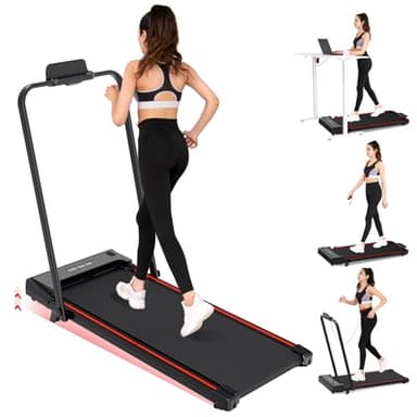 CITYSPORTS Laufband mit Steigung, LED-Anzeige, 1–12 km/h, Walking Pad mit Neigung, Laufband für Zuhause & Büro mit Fernbedienung (Black)