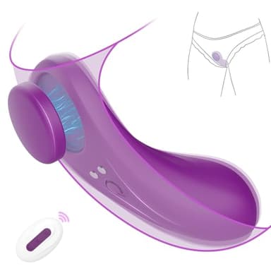 Erotik Butterfly Vibrator mit Fernbedienung – Superleichtes Klitoris Stimulator & Satisfyer für Frau mit 7 Vibrationsmodi, Tragbares Sex Spielzeug für die Paare, Vibration für Frauen unterwegs