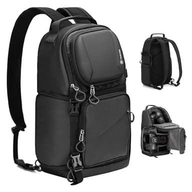 TARION 2-in-1 Kameratasche Sling Rucksack Fotorucksack Wasserabweisend TR-S