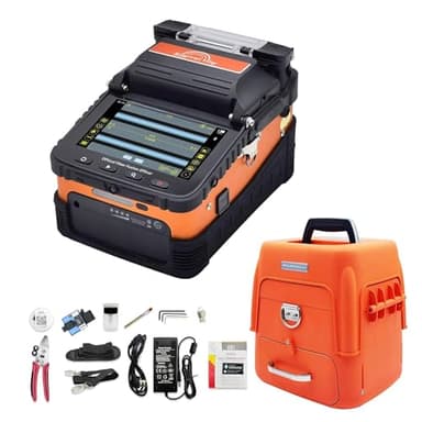 Signal fire Glasfaser Spleißgerät AI-6C Automatische intelligente Präzisions-Glasfaser-Fusionsspleissmaschine FTTH mit 8s Spleissung und 18s Heizung