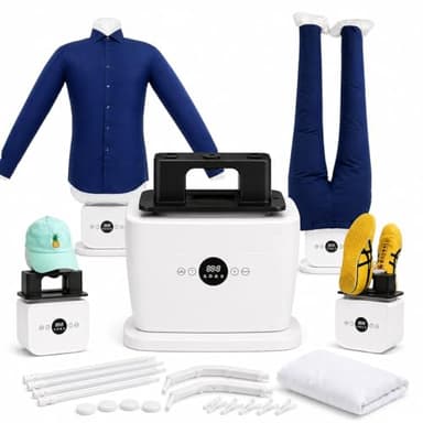 Automatischer Heißluft-Trockner & Bügelautomat – Faltenfrei für Hemden und Hosen – Schonend für alle Stoffe – Knitterfrei in 10–15 Min – Ideal für Wohnung, WG & Studenten