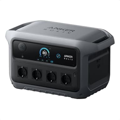 Anker SOLIX C2000 Gen 2 Tragbare Powerstation, 2400W (Spitzenleistung 4000W) Solargenerator, In 58 Min voll geladen, 2048Wh LiFePO₄-Akku, Für Camping und Stromausfälle (optional mit Solarpanel)