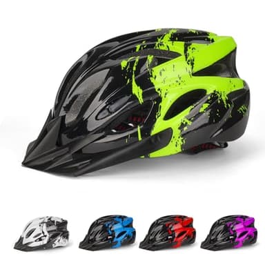 Fahrradhelm Kinder, Verstellbarer Kinderhelm für Jungen und Mädchen im Alter von 3–15 Jahren, Multisport-Kinderhelm (50–59cm), Sicherheitshelm für Fahrrad, Roller, Skating (Green, S: 50-55cm)