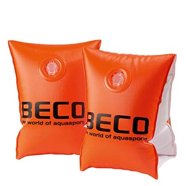 Beco 9703 - Schwimmflügel mit Doppelkammersystem, Schwimmhilfe für Kleinkinder von 2 bis 6 Jahren, 15-30 kg, Orange, TÜV und GS-geprüft