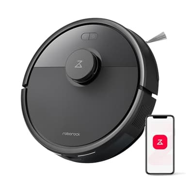 roborock Q7 L5 Saugroboter, Dual Anti-Tangle System, 8.000 Pa HyperForce Saugkraft, Präzise Navigation, Smart No-Go Zone, Einstiegsleistung, Perfekt für Haustierbesitzer (Schwarz)