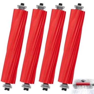 4 Stück Hauptbürste Zubehör für Roborock S7/S7 MaxV/S7 MaxV Ultra/S7 Max Ultra/S7 Plus/S7 MaxV Plus/S7 Pro Ultra/Q7/Q7 Max/Q7 Max Plus/Q7 Maxv/Q7 Maxv Ultra/Q Revo Staubsauger, Ersatzteile Bürste
