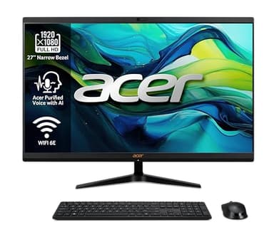 acer Aspire C27-1800 All-in-One-PC mit 27 Zoll FHD LED LCD (Intel Core i5-12450H, 16 GB DDR4, 1024 GB SSD, Wireless Keyboard/Wireless Mouse) – Windows 11 Home