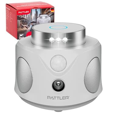 PATTLER® - 360° Ultraschall Mäuseabwehr - Effektiv Mäuse vertreiben mit Ultraschallwellen - optimiert für die Abwehr von Mäusen und Ratten