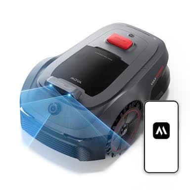 MOVA ViAX 500 Mähroboter Ohne Begrenzungskabel, Empf. 500 m², KI-gestützte Kartierung, 360°-LiDAR & Dual-KI-Vision, Intelligente Hindernisvermeidung, U-Fahrbahn, Kantenschnitt, App-Steuerung
