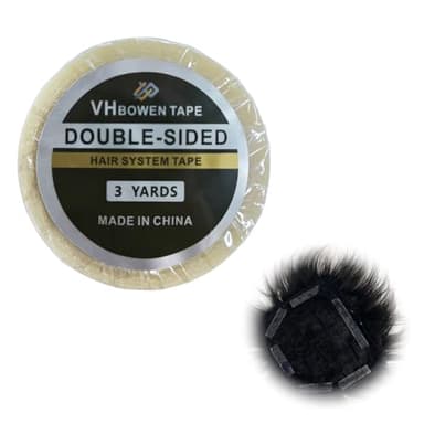 Perücke Doppelseitiges Klebeband Tape Extensions klebeband, Tape Roll 3 Yards Lange und 8 mm breite Verlängerungen Extra starker für Perücke & Haarverlängerungenf
