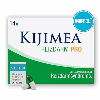 Kijimea® Reizdarm PRO | Bei allen Reizdarmbeschwerden wie Durchfall, Bauchschmerzen, Blähungen & Verstopfung | Klinisch belegte Wirksamkeit | 14 Kapseln