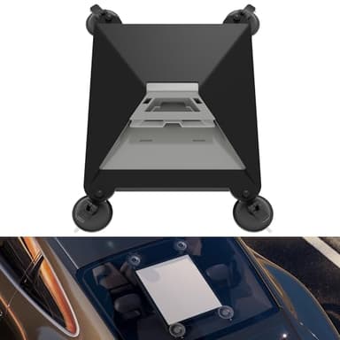 Joinfworld Starlink Mini Saugnapfhalterung,Starlink Mini Autohalterung,Bietet Stabile Satellitensignale Für Boote Und Reisen,Starlink Mini Autohalterung für Auto Sunroof,RV,Boot & Fenster (Schwarz)