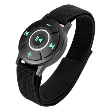 Doohoeek Bluetooth Fernbedienung mit Armband für iPhone & Android Phone, Tragbare Anruf/Musik/Foto-Fernsteuerung bei Outdoor Sport, Skifahren, Motorrad, Fahrad, IPX7 Wasserdicht