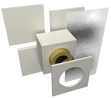 Wanddurchführung Raab Brandschutz-Set (Wandstärken bis 120mm, für Ofenrohr-Ø 150mm)