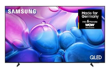 Samsung QLED 4K Q6FA 65 Zoll (163 cm) UHD Fernseher, 100% Farbvolumen für satte Farben, Quantum HDR, 4K Upscaling, Knox Security, Kostenlos 900 Sender TV Plus