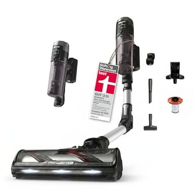 Rowenta X-Force Flex 13.60, kabelloser Akku-Staubsauger, Allergiker-Modell, tiefe Reinigungskraft, Flex-Gelenk, 150 Air Watt, bis zu 60 Minuten Laufzeit, Made in France, RH9A36WV