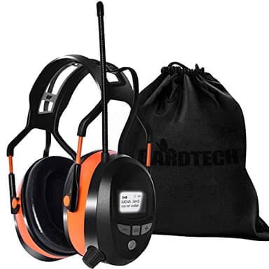 Gardtech Gehörschutz mit DAB + / FM-Radio, Bluetooth, MP3, Sicherheitsohrschützer mit NRR 29dB, Lärmschutzkopfhörer für Männer und Frauen, Ohrenschützer zum Mähen