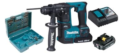 Makita DHR171RAX3 Akku-Bohrhammer für SDS-PLUS 18V / 2,0 Ah, 2 Akkus + Ladegerät + Zubehör im Transportkoffer